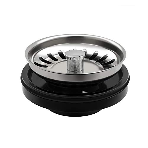 CLEESINK Kitchen Sink Stopper with Basket Strainer for Standard Drain or InSinkErator Garbage