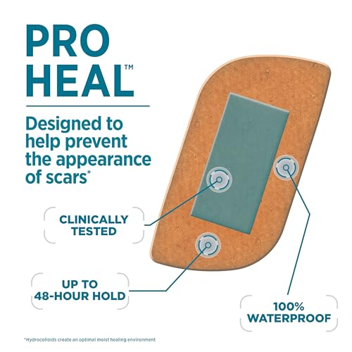 image for Band-Aid Brand Pro Heal Adhesive Bandages with Hydrocolloid Gel Pads, 