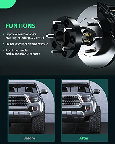 Scitoo 4Pcs 2 Inch 6X5.5 To 6X5.5 Wheel Spacers 14X1.5 Studs Bore 108Mm, 6X139.7Mm To 6X139.7Mm Wheel Spacers Adapters 6 Lug Fit For Tahoe For Silverado 1500 For Express 1500 #TOP4