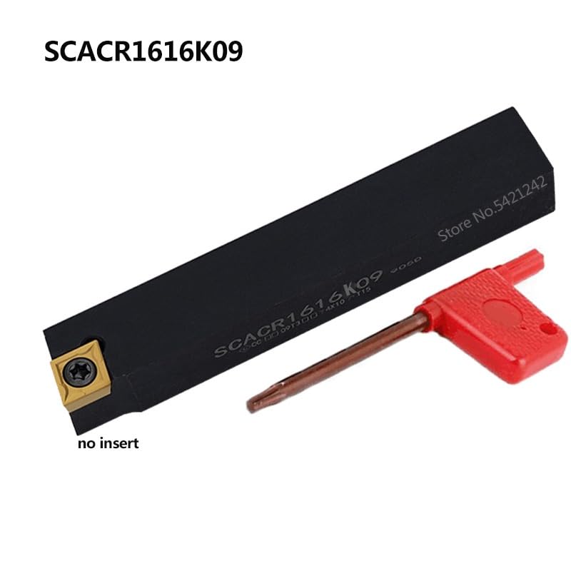 1PC SCACR0808H06 SCACR1010H06 SCACR1212H09 SCACR1616K09 CNC Lathe Turning Tool SCACL External Turning Tool Holder CCMT Insert(SCACL1010H06)
