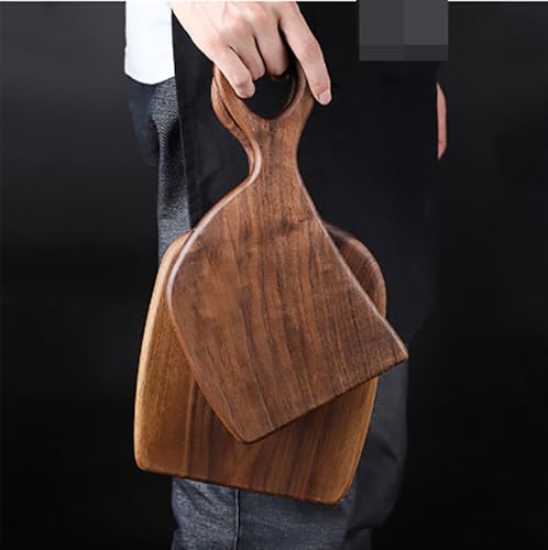 Tabla de cortar de madera natural premium con acabado irregular grueso 6