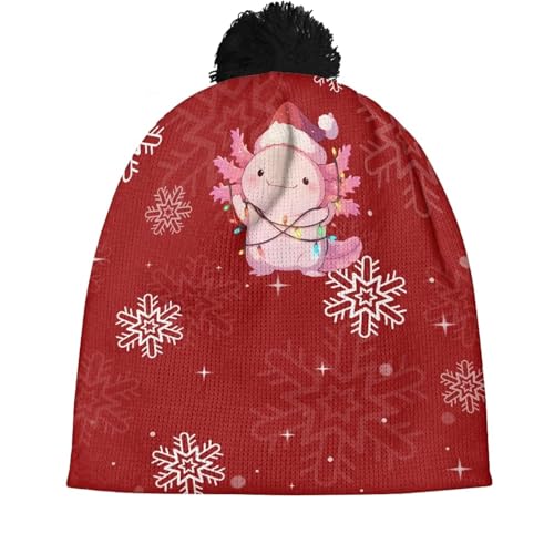 Christmas Hat for Kids Beanies for Kids Winter Hat with Black Ball3