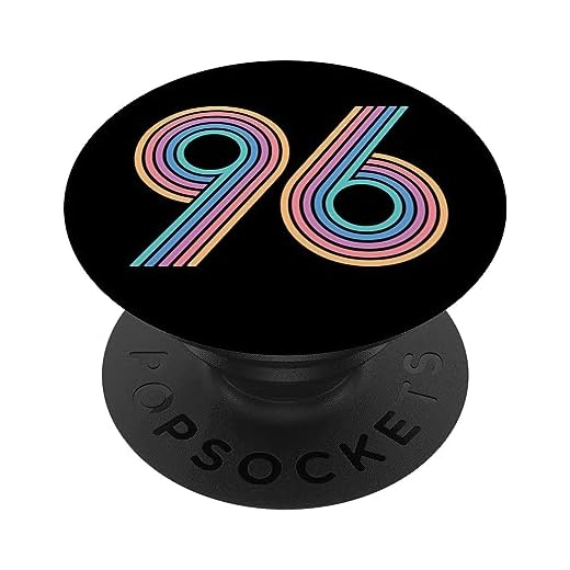 Número 96, noventa y seis aniversario hombres mujeres 96 cumpleaños PopSockets PopGrip Intercambiable