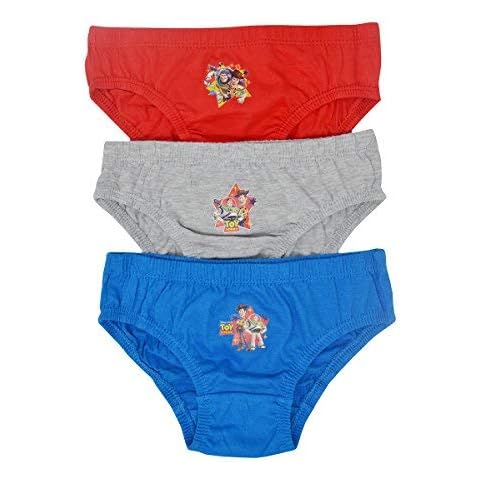 Boys Kids Characters 100% Cotton Briefs Underwear Slips Pants 3 Pack (5-6 Yrs, Toy Story Design 3) Cover