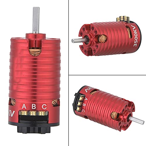 RC Auto B&uuml;rstenlos Motor, 3500KV 2Poles Brushless Motor f&uuml;r 1/24 1/28 RC Modellauto Zubeh&ouml;rteile