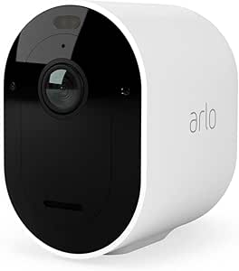 Arlo Pro4 Spotlight WLAN Outdoor Surveillance Camera, Wireless, Set of 1, 2K, Colour Night Vision, Motion Detector, 2-Way Audio, No Hub Required, with 90-Day Test Period for Arlo Secure Plan (May not be Available in All Countries), VMC4050P asin的图片