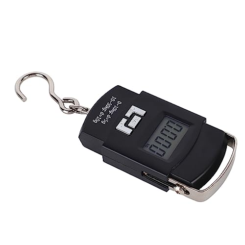 Portable Digital Fish Scale Hanging Hook Scale 50kg LCD Display with Comfortable Handle, Night Vision Display, Accurate Measurement, Simple Operation, Small and Lightweight
