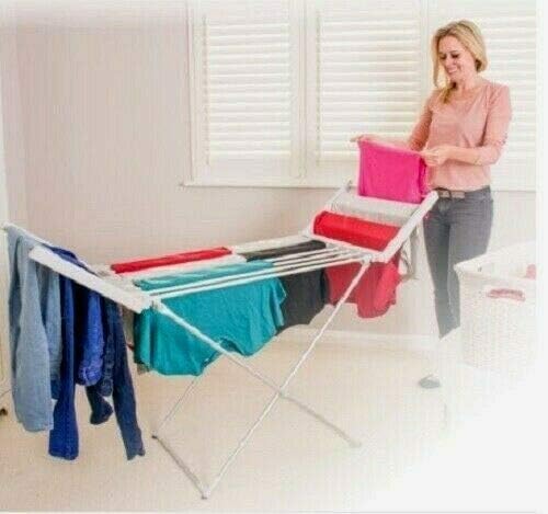 Home Shopping Selections Winged Heated Clothes Airer. Low fuel consumption