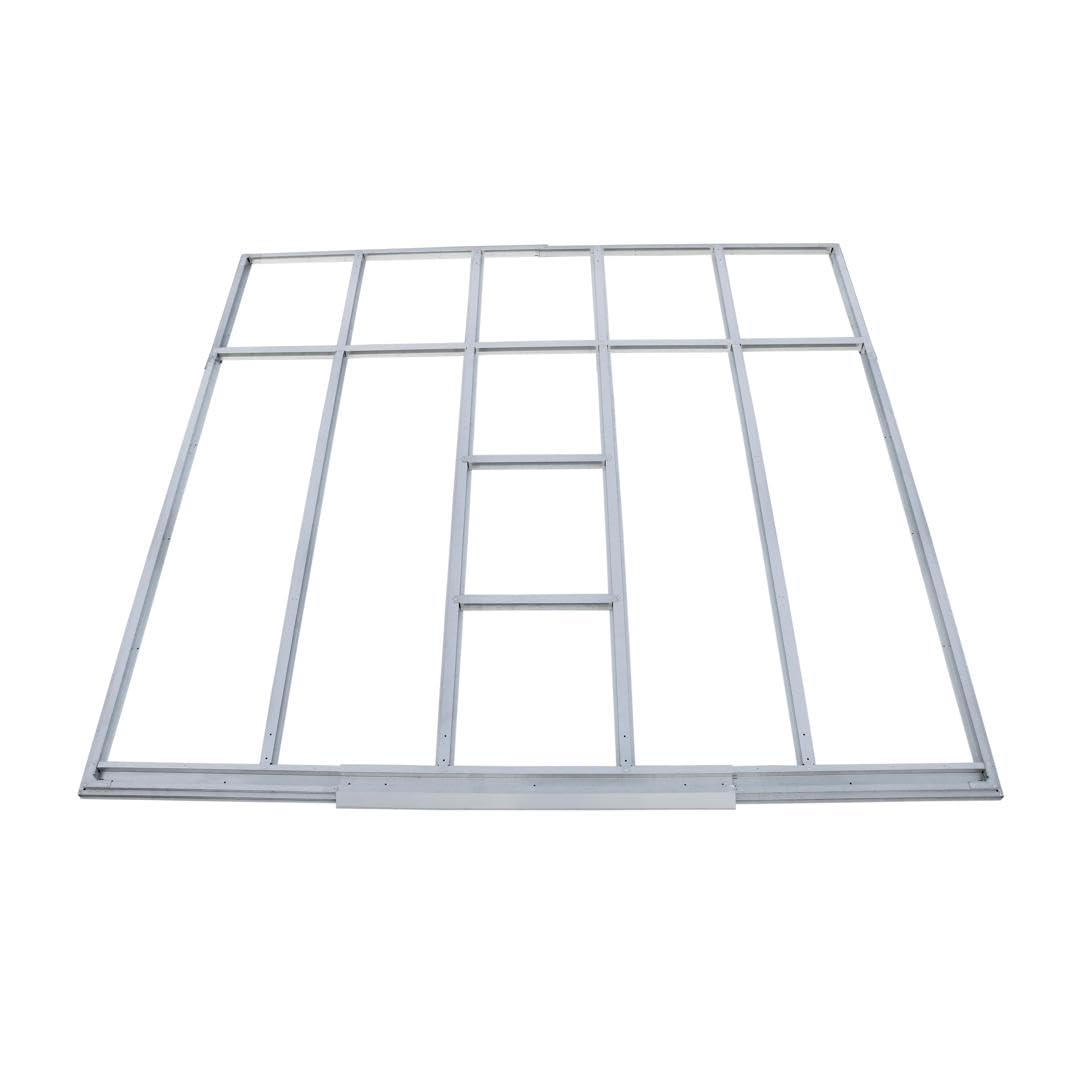 Duramax - Estructura de suelo para caseta - Metal - gris - 8 x 8