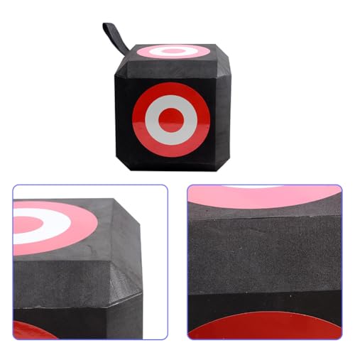 Leopacat Archery Target, 6 Sided Archery Aiming Cube with Carry Handle Outdoor Recurve Bow and Arrow Straight Pull Bow General Equipment for Practice EVA Lightweight Self Healing Foam 23 * 23 * 23 - Image 9