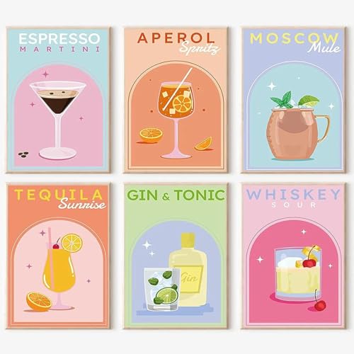 YALKIN 6 Stück Malen Nach Zahlen Erwachsene, Paint by Numbers Malen Nach...