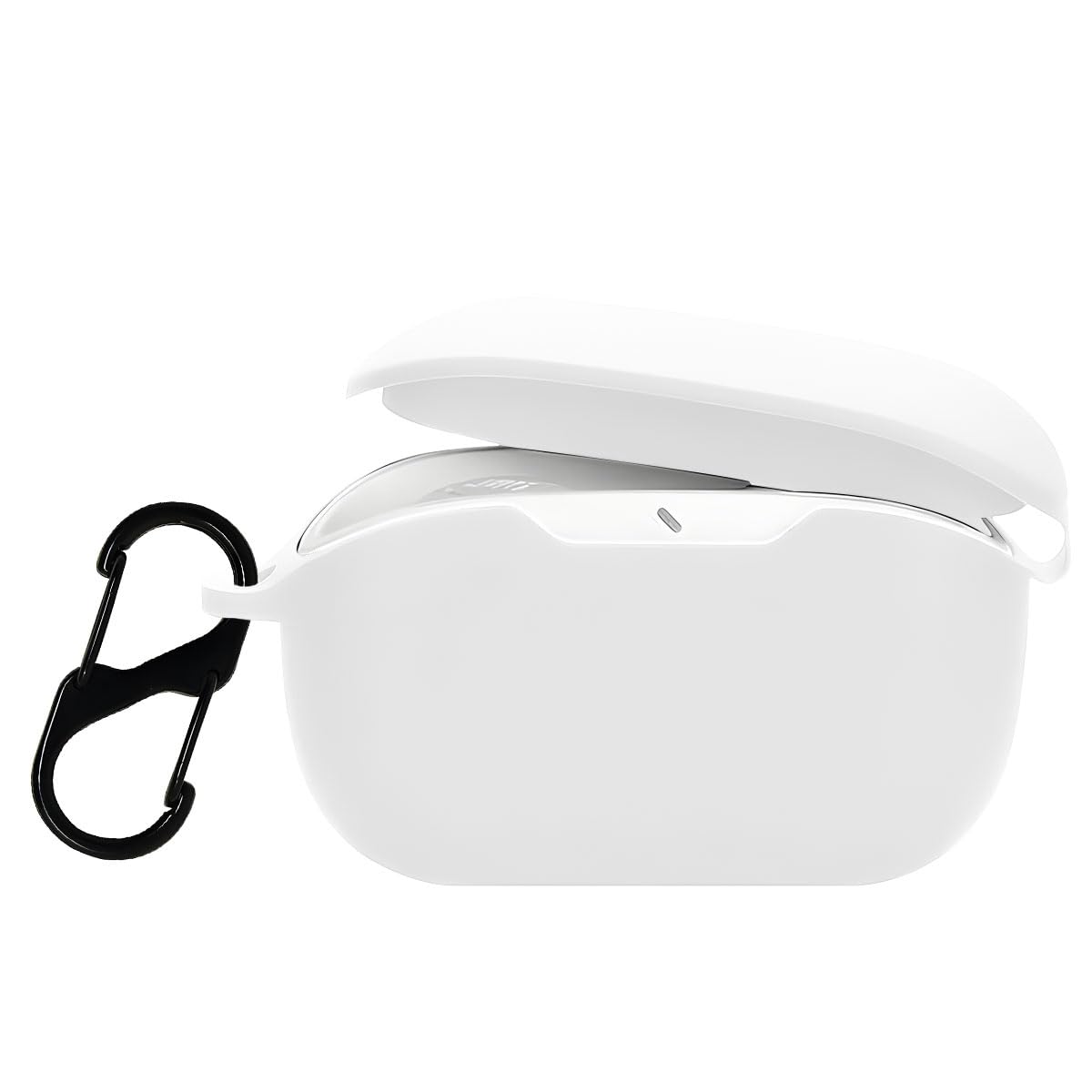 LIRAMARK Silicone Cover Case with Carbiner Compatible with JBL Wave Buds (Black) — Amazon image 7