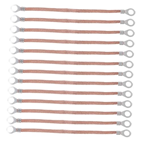 NUOBESTY 100 pezzi Cavo Flessibile in Rame e Alluminio per Collegamento a Massa Resistente Mm² per Armadi Elettrici e Apparecchiature Alta Tensione