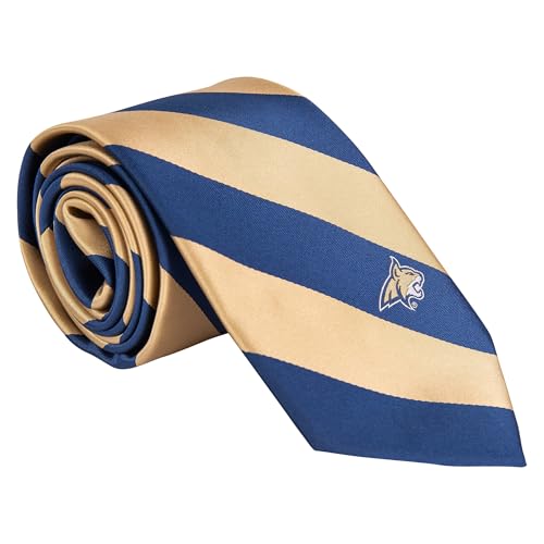 Desert Cactus Montana State University Neck Tie MSU Bobcats 100% Polyester Necktie with Logo, Officially Licensed
