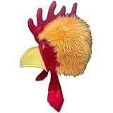 Lpitoy Gorro De Gallo Novedoso, Divertido Gorro De Peluche con Forma De Animal, Accesorio para Cosplay, Ideal para Fiestas De Disfraces De Halloween Y Mascaradas.