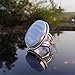 Mother's Day Gifts, Handmade Oval Blue Lace Agate Statement Ring, 925 Sterling Silver