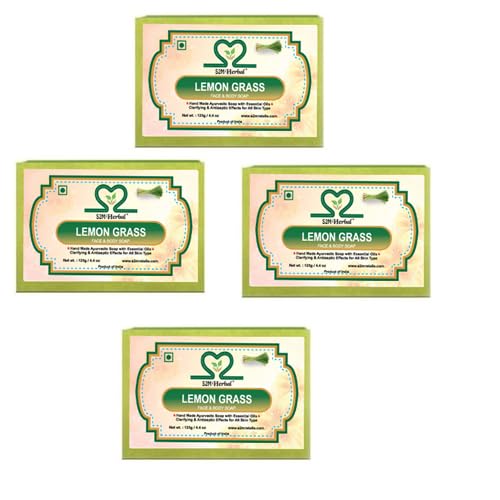 S2M Herbal Lemon Grass Soap (4 x 125 g)