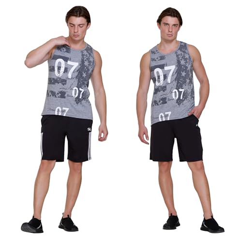 Image of Men's Shorts | Shorts for Men's | Men's Cotton Shorts | Dual Pocket Sleep Shorts - Regular Shorts - Workout, Gym, Running, Sports and Yoga Shorts - Pack of 2