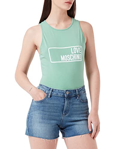 Love Moschino Jersey de algodón elástico con Logotipo...