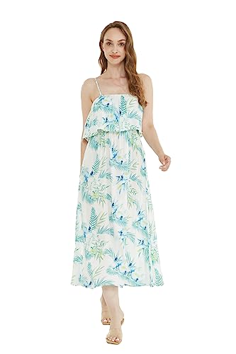 Image of Hawaii Hangover Family Matching Hawaiian Clothes, Orchid Breeze White | Family matching Hawaiian outfits, Orchid Breeze White, lightweight rayon, machine washable, tropical floral print, luaus
