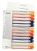 Produktbild Leitz Register für A4, PC-beschriftbares Deckblatt und 12 Trennblätter, Taben mit Zahlenaufdruck 1-12, Überbreite, Weiß/Mehrfarbig, Polypropylen, 12940000