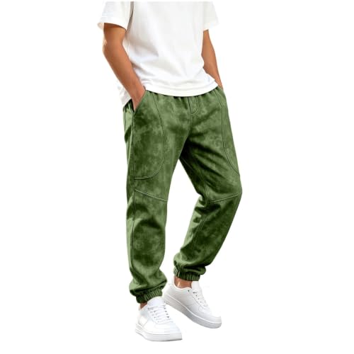 Boys Sweatpants Casual Elastic Waist Tapered Cuffed Ankle Jogger Pants - image 1