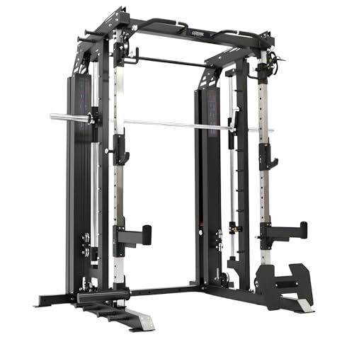 Gronk Fitness All-in-One Functional Trainer with Smith Machine | Home Gym Cable Machine with Weight Stack | Workout Cage & Power Rack System
