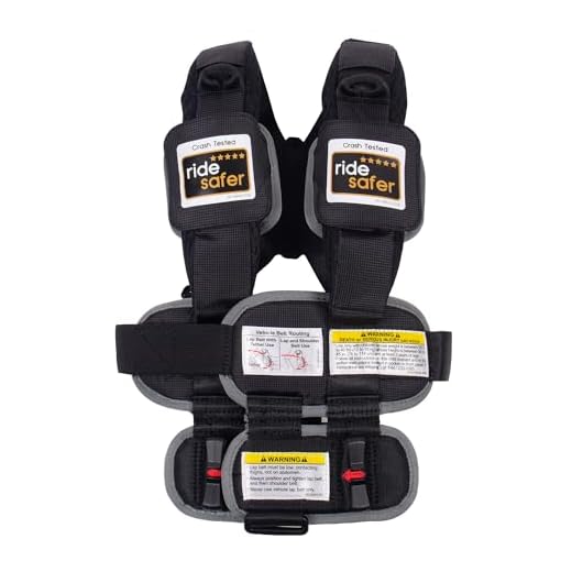 RideSafer Gen 5 - Extra Small (XS) Black, Lightweight, Compact, Portable Car Seat, 2+ years; 26.5–40 lb - Perfect for Travel and Everyday Child Safety