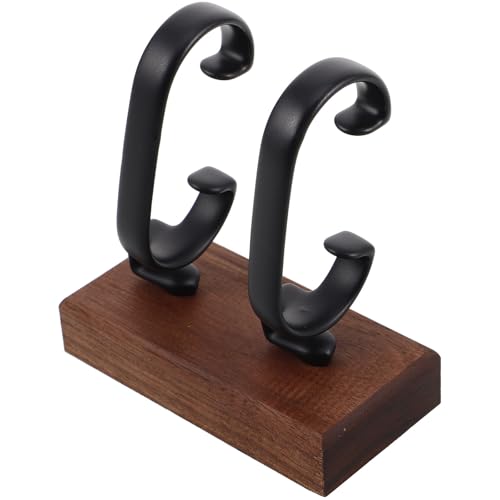 Ipetboom Soporte De Exhibición Para Relojes De Pulsera De Madera De Nogal Para Dos Relojes Organizador Estable Compacto Para Hombre Y Mujer Ideal Para Exhibición Y Almacenamiento
