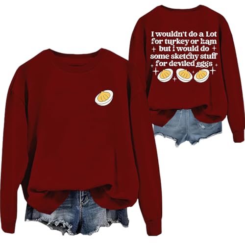 TOYFAST Deviled Eggs Sweatshirt Unisex Wine