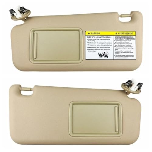 Osłona przeciwsłoneczna boczna, do Toyoty, do RAV4, 2006-2013 Panel przedniej osłony przeciwsłonecznej wnętrza samochodu z lusterkiem do makijażu, oświetleniem, osłoną przeciwsłoneczną 74320-4