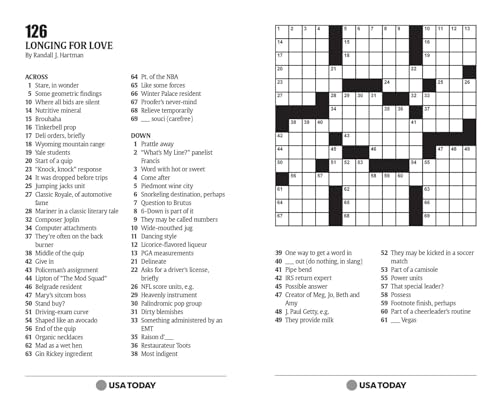 Image of USA TODAY Crossword: 200 Puzzles from The Nation's No. 1 Newspaper (USA Today Puzzles) (Volume 2)