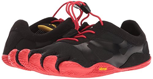 Vibram FiveFingers Tênis masculino KSO EVO, preto/vermelho, 39 EU / 7,5-8 EUA, Preto/vermelho, 7.5-8