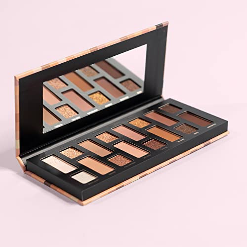 W7 Nudification Pressed Pigment Palette - 16 High Impact Nude Colors - Flawless Long-Lasting Glam Makeup #TOP2