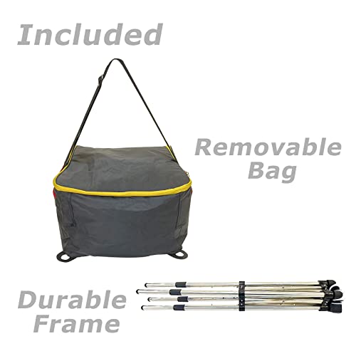 image for Glemall Tennis Ball Hopper Basket Removable Waterproof Tennis Ball Sav