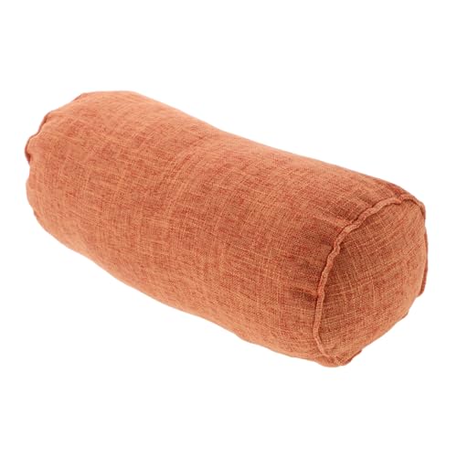 DINHEAROM Cojín Cervical Enrollable Almohada Cilíndrica Larga para Yoga y Coche Almohada Decorativa Funda Lavable