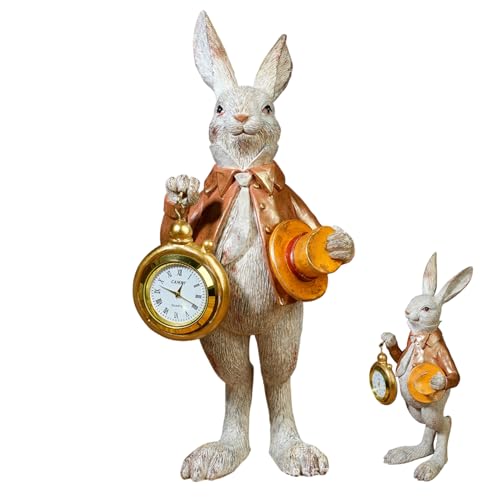 Lapin de Pâques Vintage avec Montre de Poche pour Embellir Votre Centre de Table - 2