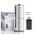 Purewell 1.0 Gallon Portable Gravity Water Filter System, 3-Stage 0.01?m Ultra-Filtration Countertop Water Filtration System, Reduce 99% Chlorine, for Camping, RVing, Home, Off-Grid (PW-1G)