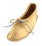 Bastien Industries Women's Maple Tan Moose Hide Leather Ballet Earthing Moccasins (7, Natural Tan)