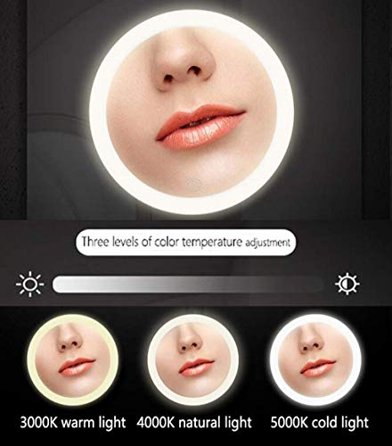 Miroir maquillage mural grossissant pour corriger les détails