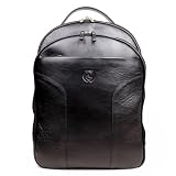 Mochila Masculina em Couro Legítimo para Notebook Antifurto Artlux (Preto)