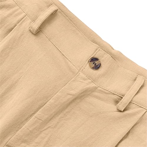 Men's Casual Pants Slim Fit Stylish Solid Color Breathable Trousers for Daily Wear and Leisure4