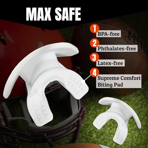Protector bucal para fútbol O Shield de alta calidad con protector labial 4