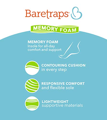 Baretraps Womens Gold Floral Hidden Heel Perforated Cushioned Mariah Round Toe Wedge Slip On Ballet Flats 9 W #TOP5