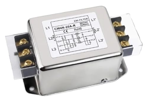 Filtro antiinterferencias EMI trifásico CW4N-20A-R para proteger motores de CA 380V
