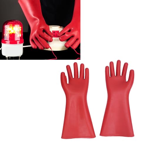 Guantes con aislamiento eléctrico de goma con protección anticorte para electricistas 5