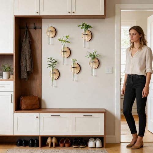 Soporte de propagación de pared para multiplicar esquejes sin ocupar espacio 3