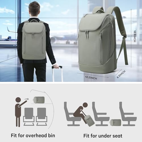 Image of Red Lemon BANGE Captain Business Smart Backpack Waterproof fit 15.6 Inch Laptop Backpack, Travel Durable Backpack for Men and Women (Grey - Version 2.0)