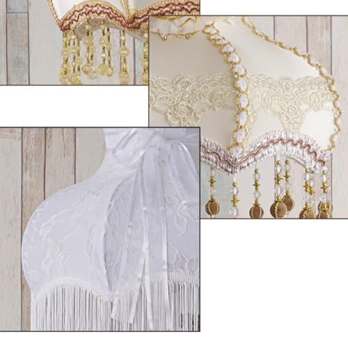 lamp French Country Table Lamp for Girls Bedroom 26.4" Tall Large Rustic Cottage Coastal Table Lamp Farmhouse Ceramic Nightstand Bedside Lamp Vintage End Desk Lamp for Living Room Home Office - Image 2