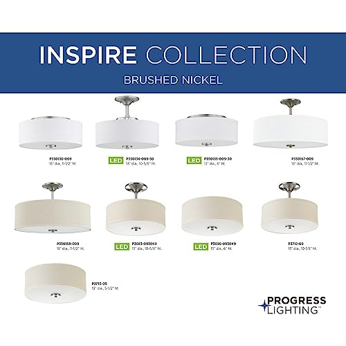 Progress Lighting Inspire LED Collection 13" LED Semi-Flush by Progress Lighting - Image 7